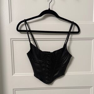 White Fox Boutique Black Corset Top